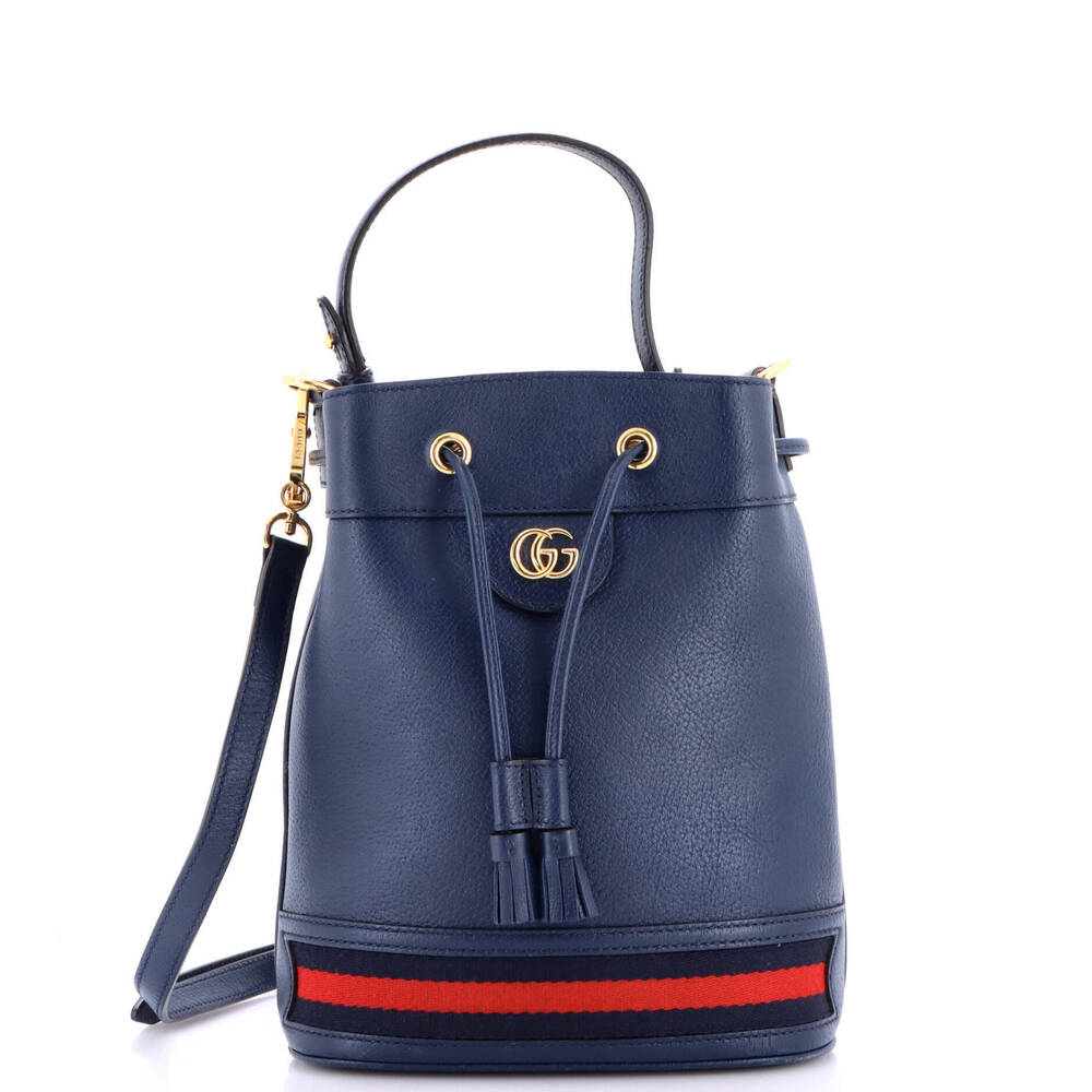 Gucci Small Ophidia Bucket Bag Leather